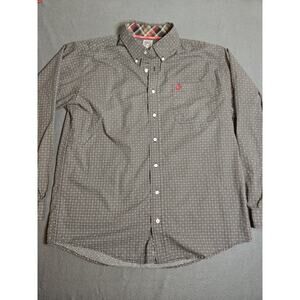 Cinch Shirt Mens Medium Multicolor Western Geometric Heavy Cotton Long Sleeve